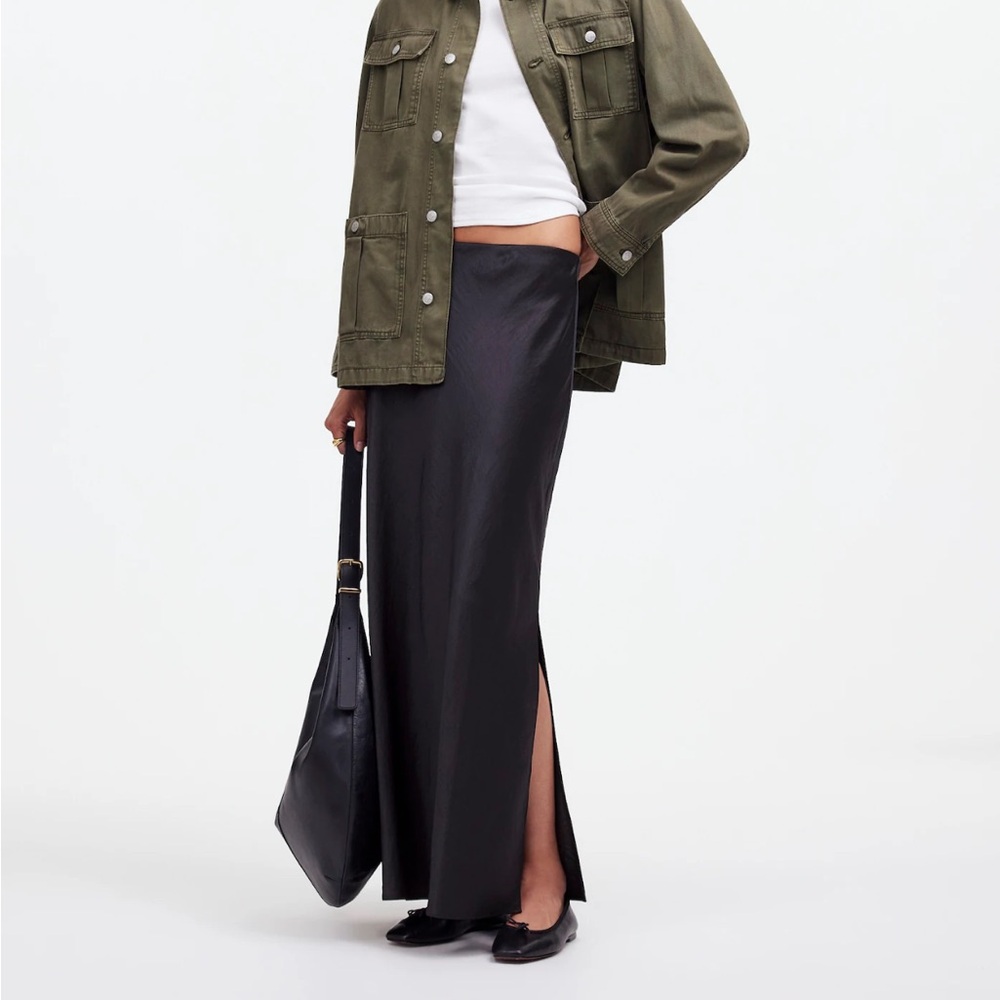 Madewell Satin Maxi Slip Skirt | NWT